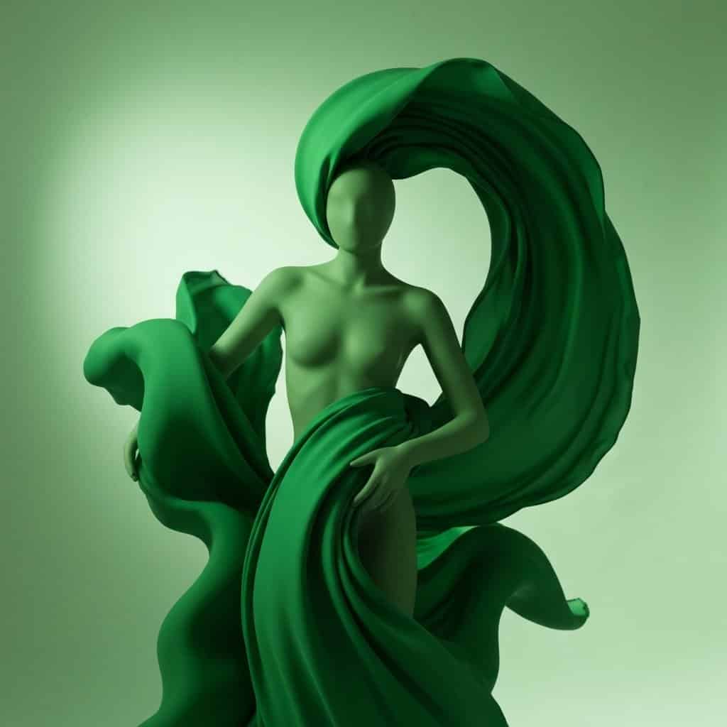 Zielony: symbol harmonii, odrodzenia i nieustannego wzrostu w modzie